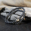 DIAMOURA LAVA BLACK ROCK BRACELET