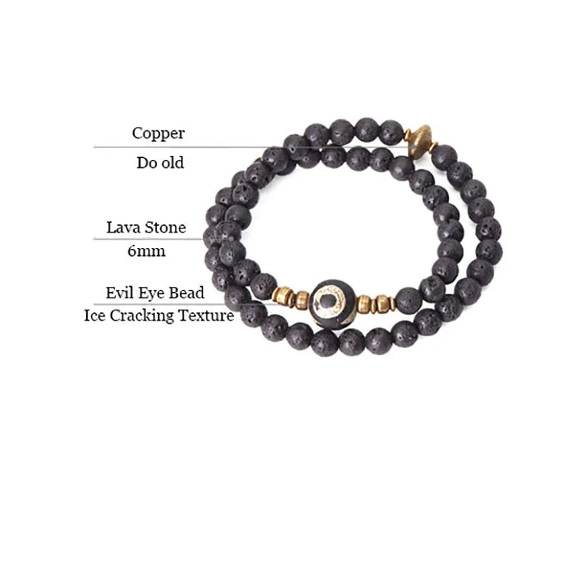 DIAMOURA LAVA STONE BRACELET