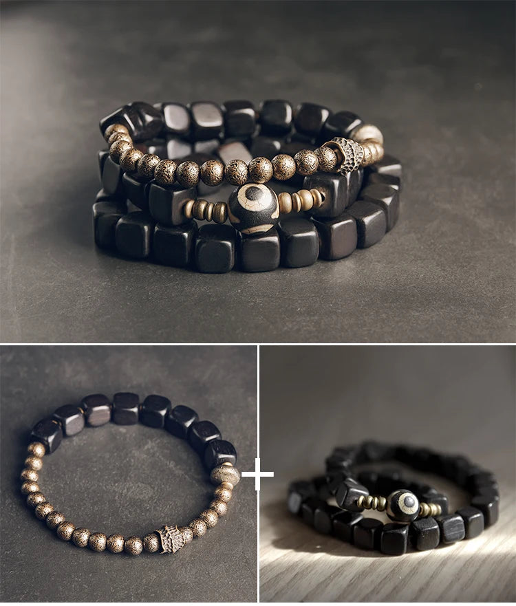 DIAMOURA TWO SET SUIT EBONY COPPER BRACELET