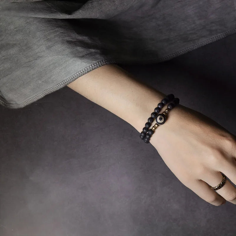 DIAMOURA LAVA STONE BRACELET