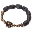 DIAMOURA BARREL LAVA ROCK BRACELET