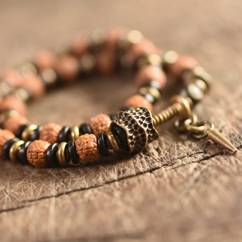 DIAMOURA RUDRAKSHA EBONY BRACELET