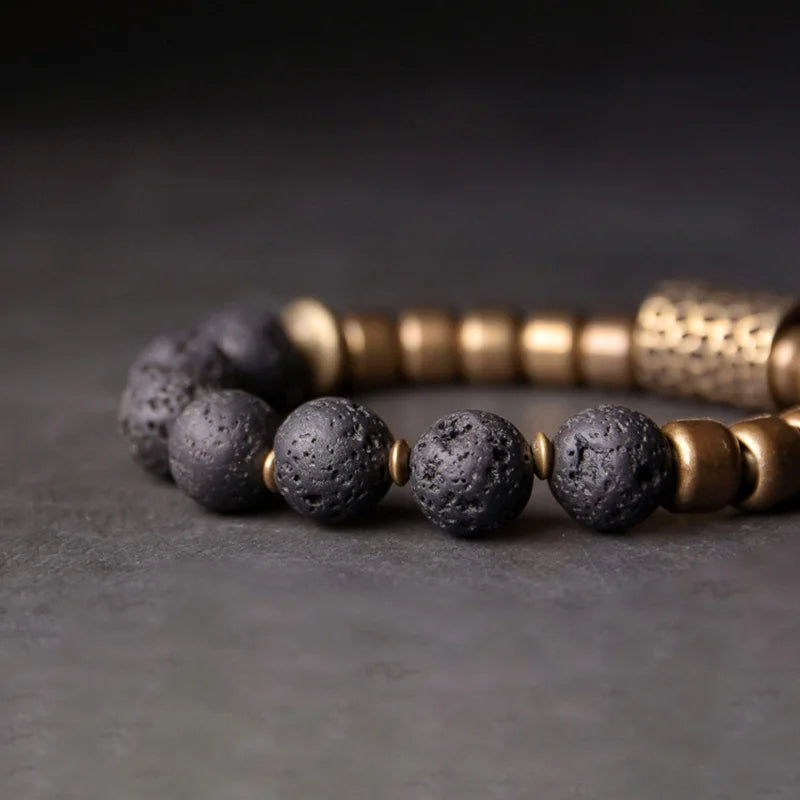 DIAMOURA CHARM ROCK LAVA BRACELET