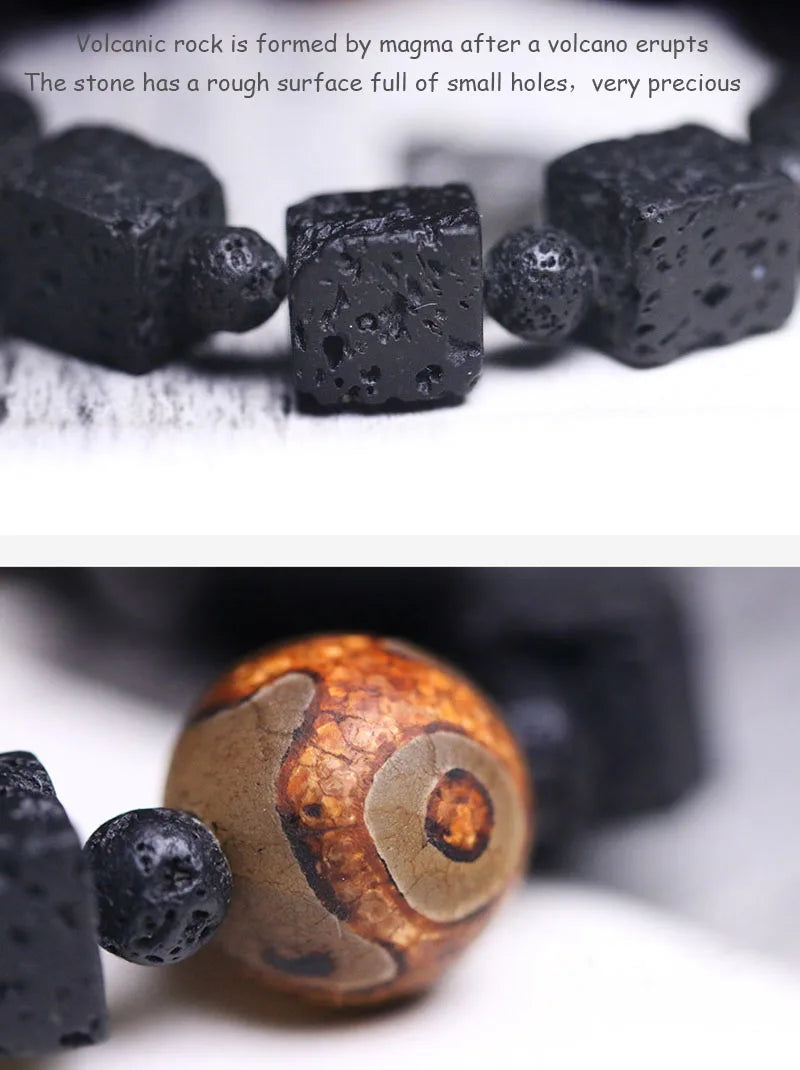 DIAMOURA LAVA ROCK BERACELET