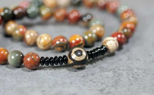 DIAMOURA PETRIFIED WOOD STONE BRACLETE