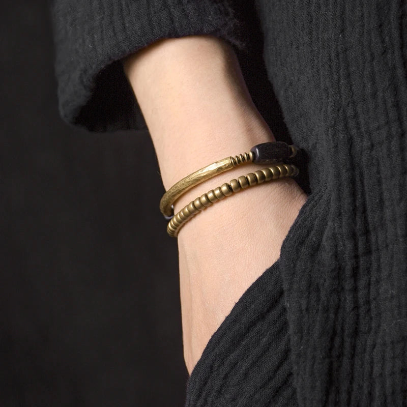 DIAMOURA BRASS EBONY BRACELET