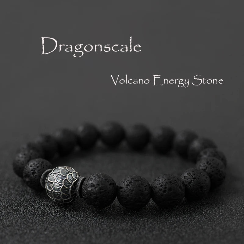 DIAMOURA LAVA CHARM STONE BRACELET