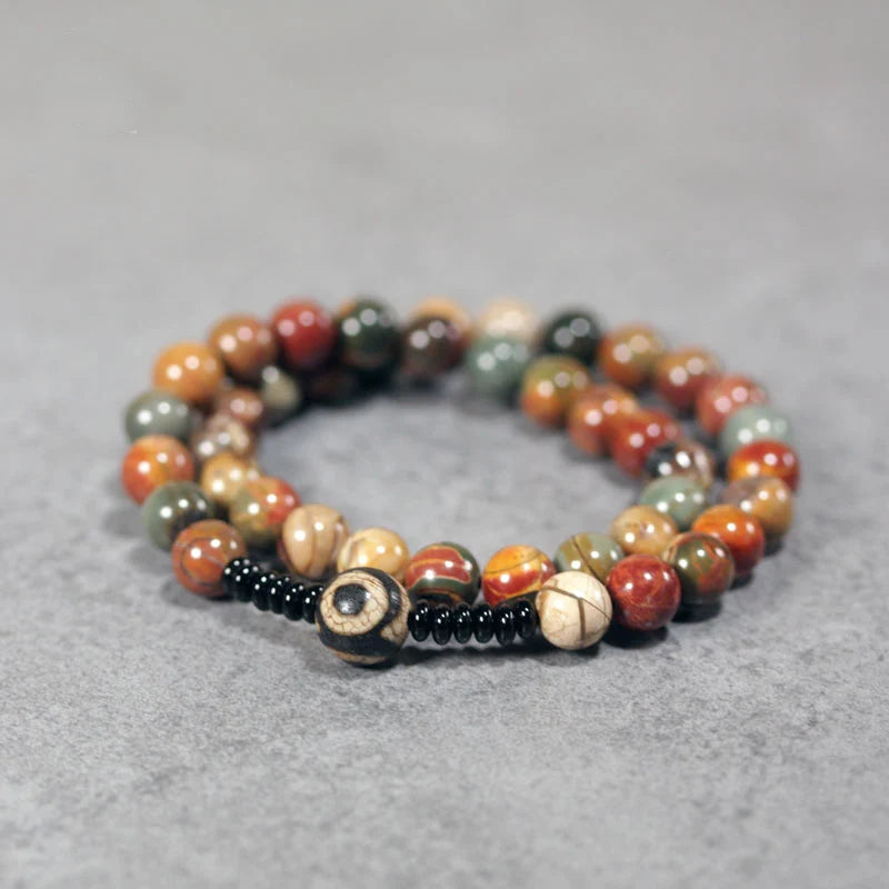 DIAMOURA PETRIFIED WOOD STONE BRACLETE