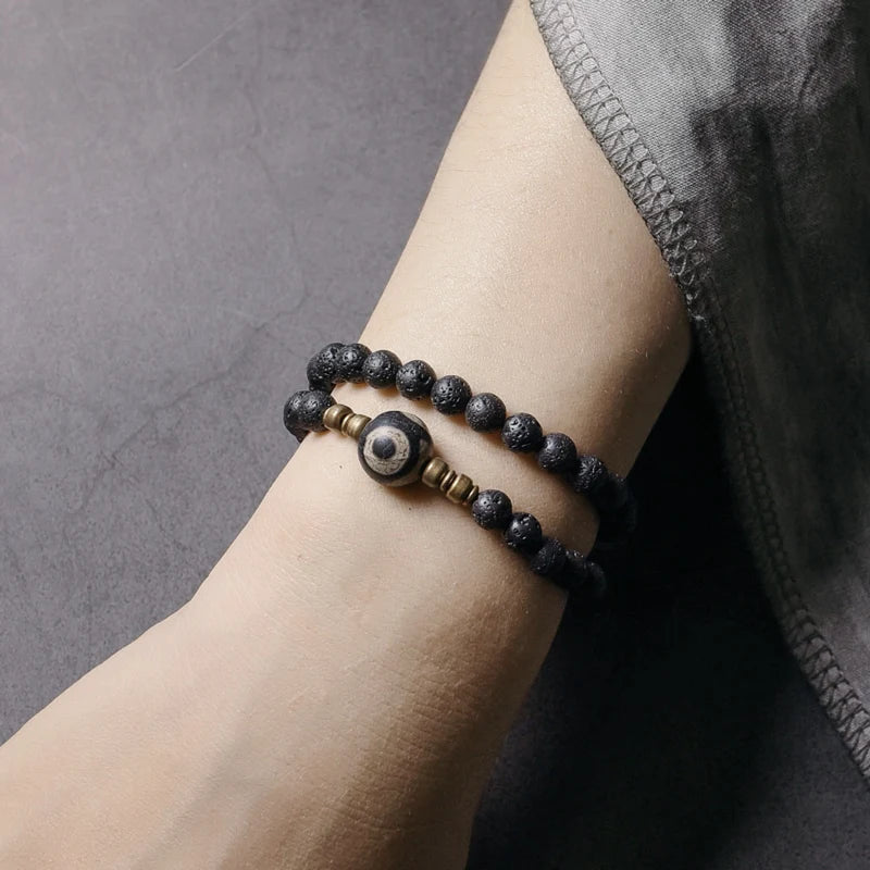 DIAMOURA LAVA STONE BRACELET
