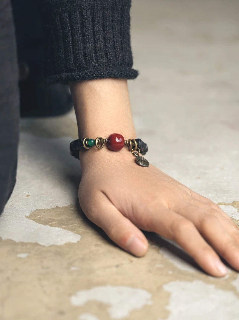 DIAMOURA CARVED STRIP BRACELET