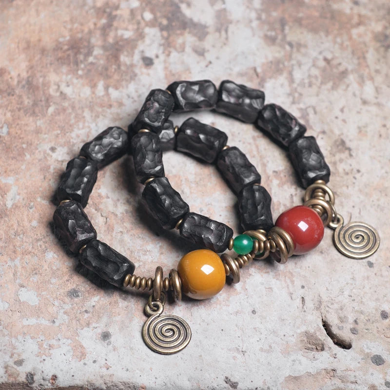 DIAMOURA CARVED STRIP BRACELET