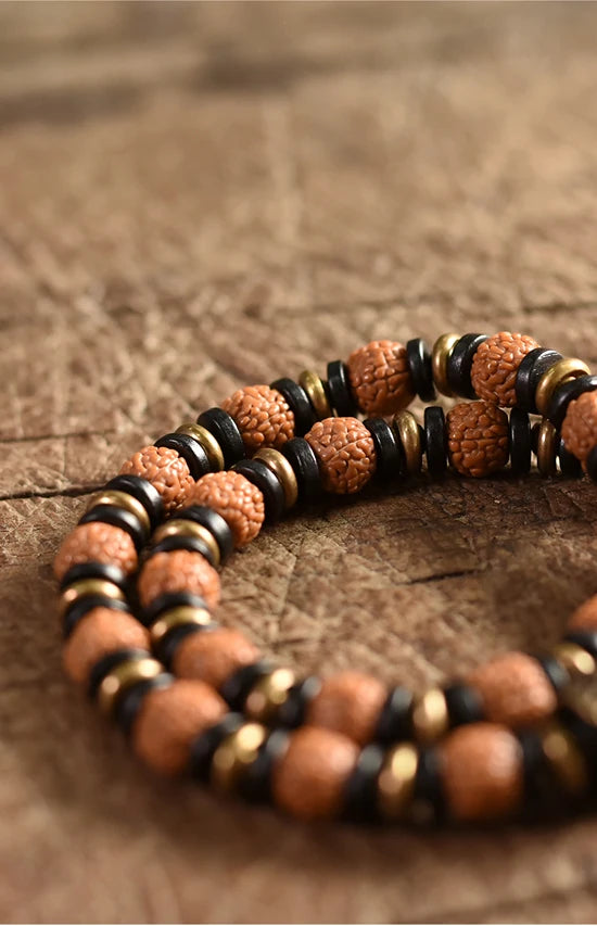 DIAMOURA RUDRAKSHA EBONY BRACELET