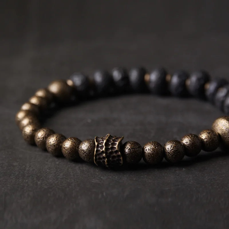 DIAMOURA BLACK LAVA BRACELET