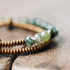 DIAMOURA MOSS STONE BRACELET