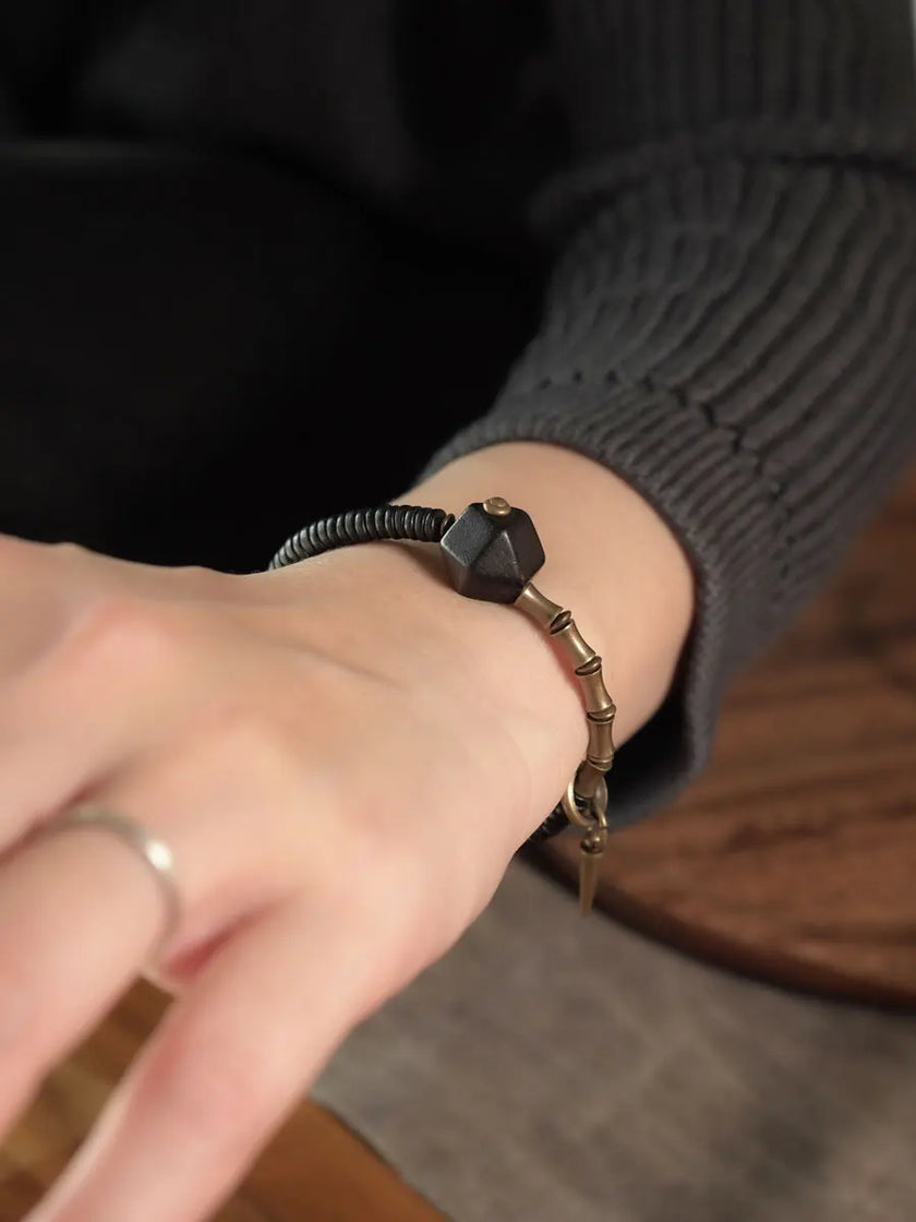 DIAMOURA SCHWARZES ÄSTHETISCHES ARMBAND