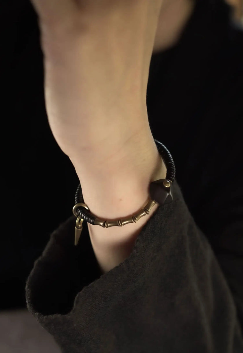 DIAMOURA SCHWARZES ÄSTHETISCHES ARMBAND