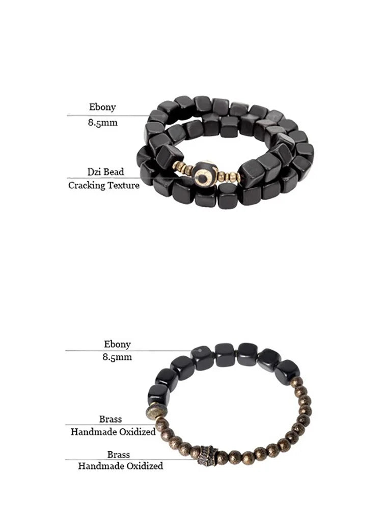 DIAMOURA TWO SET SUIT EBONY COPPER BRACELET